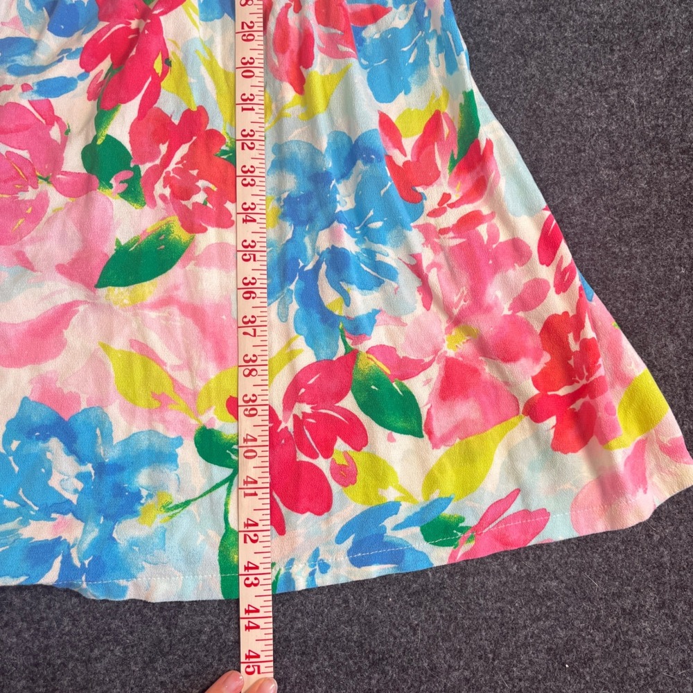 ⭐️3 for $30 Old Navy Floral Midi Summer/Spring Pink Blue Dress Sweetheart Neck L - Picture 7 of 11